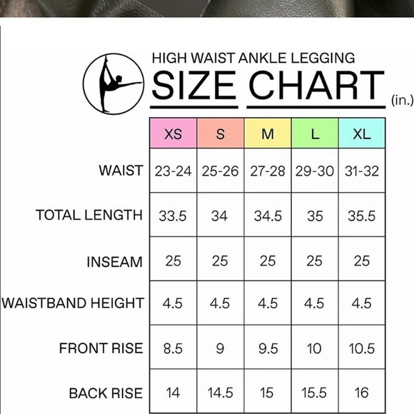 New Leatherette Leggings - 90 Degree by Reflex - XS - Picture 9 of 9